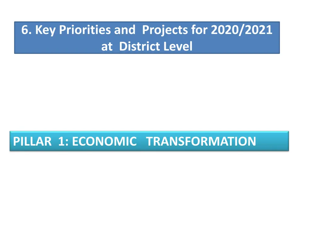 6 key priorities and projects for 2020 2021