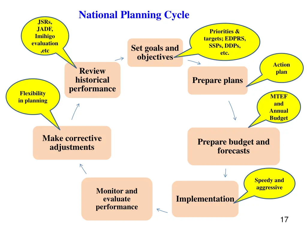 national planning cycle