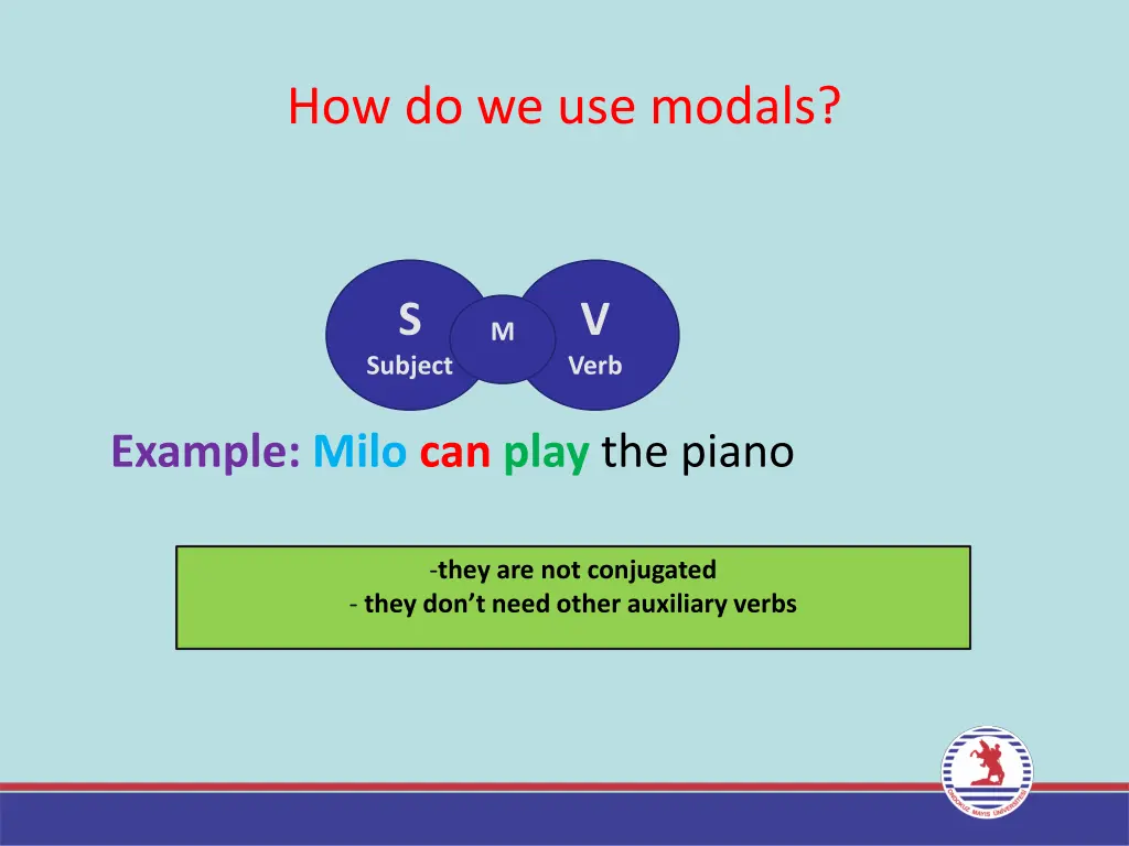 how do we use modals