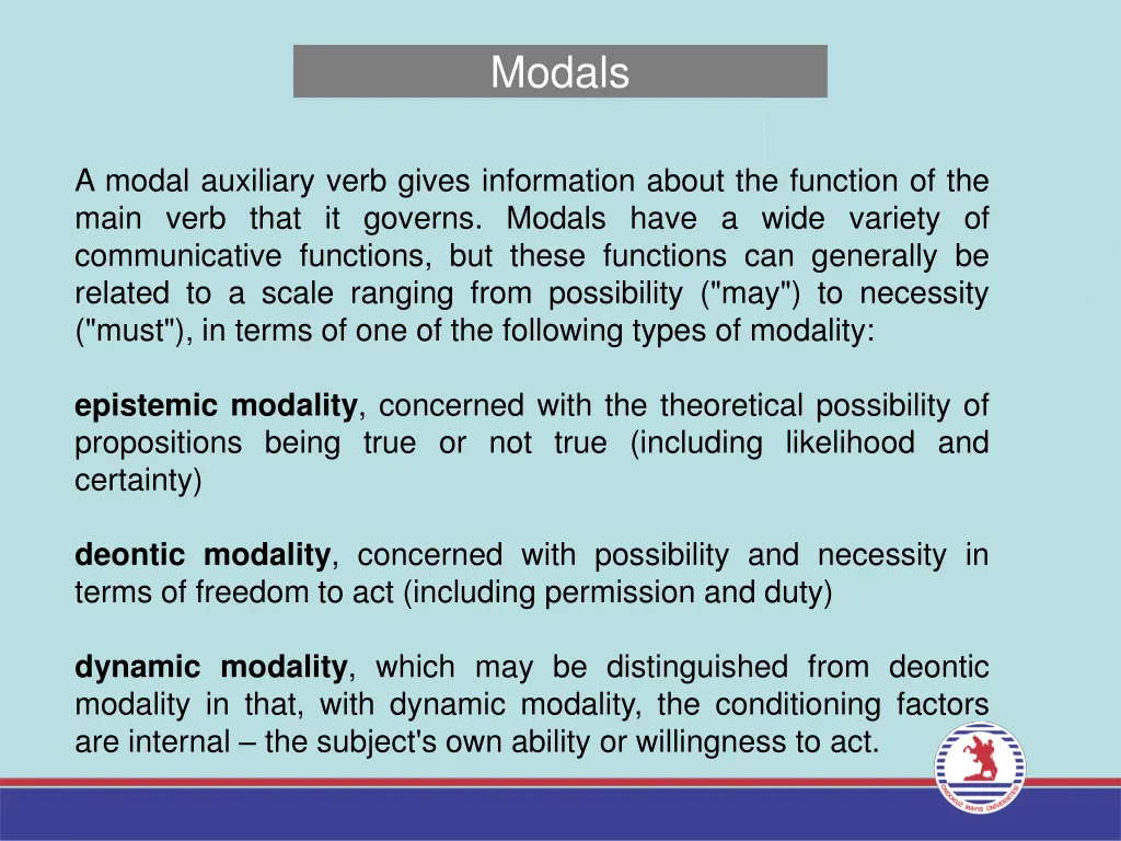 modals 2