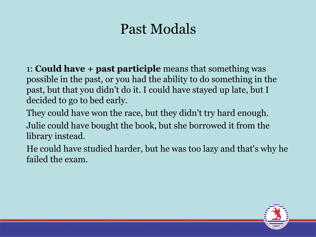 past modals 1