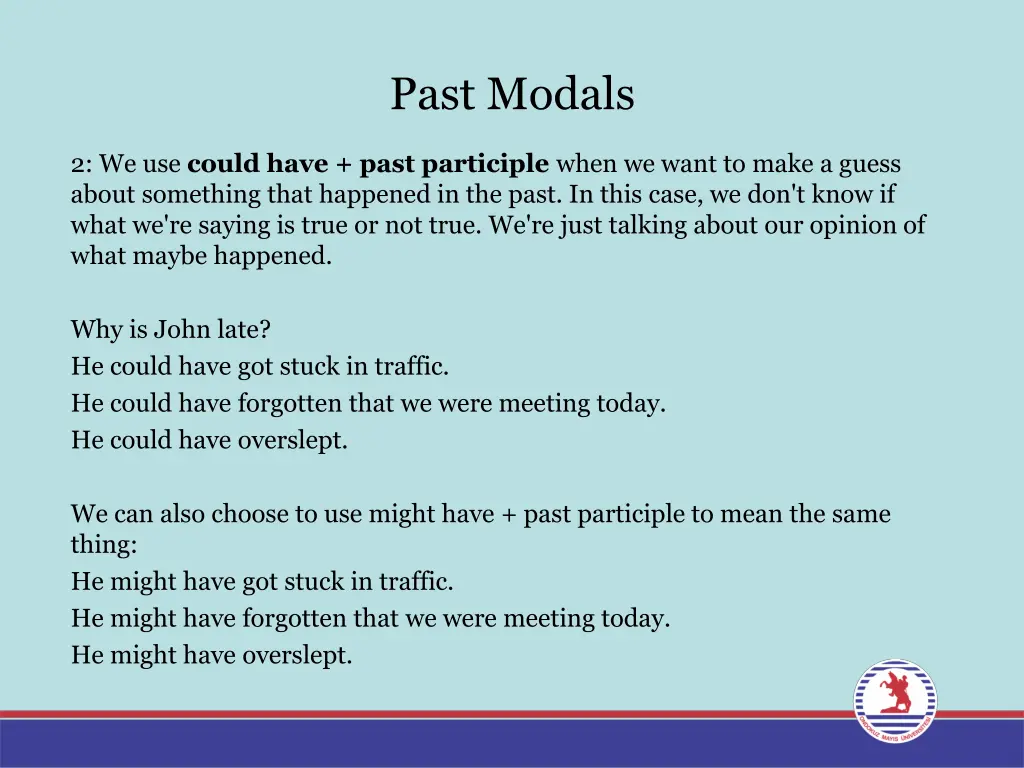 past modals 3