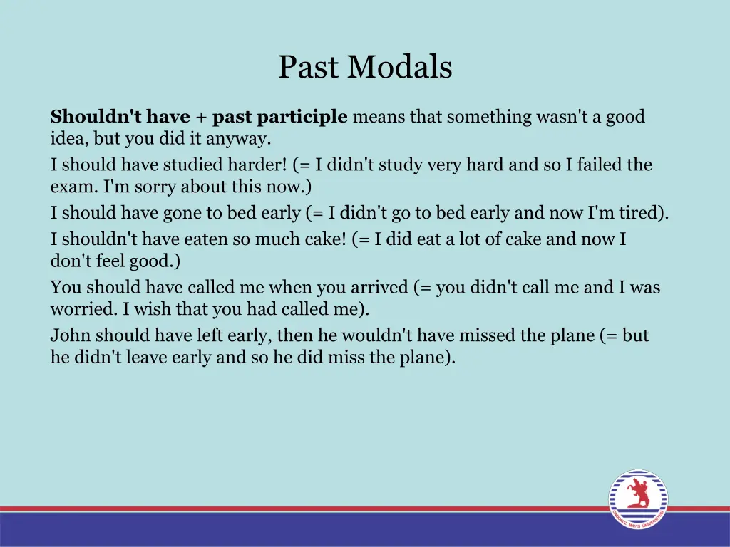 past modals 5