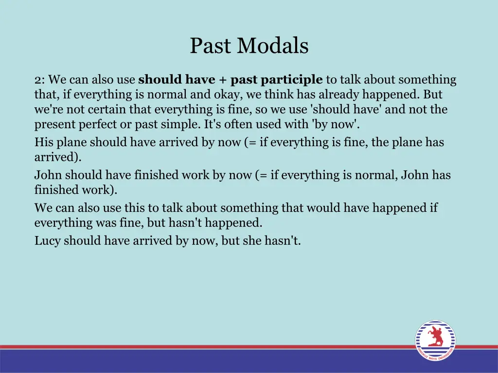 past modals 6