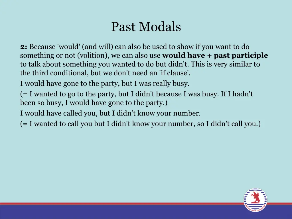 past modals 8