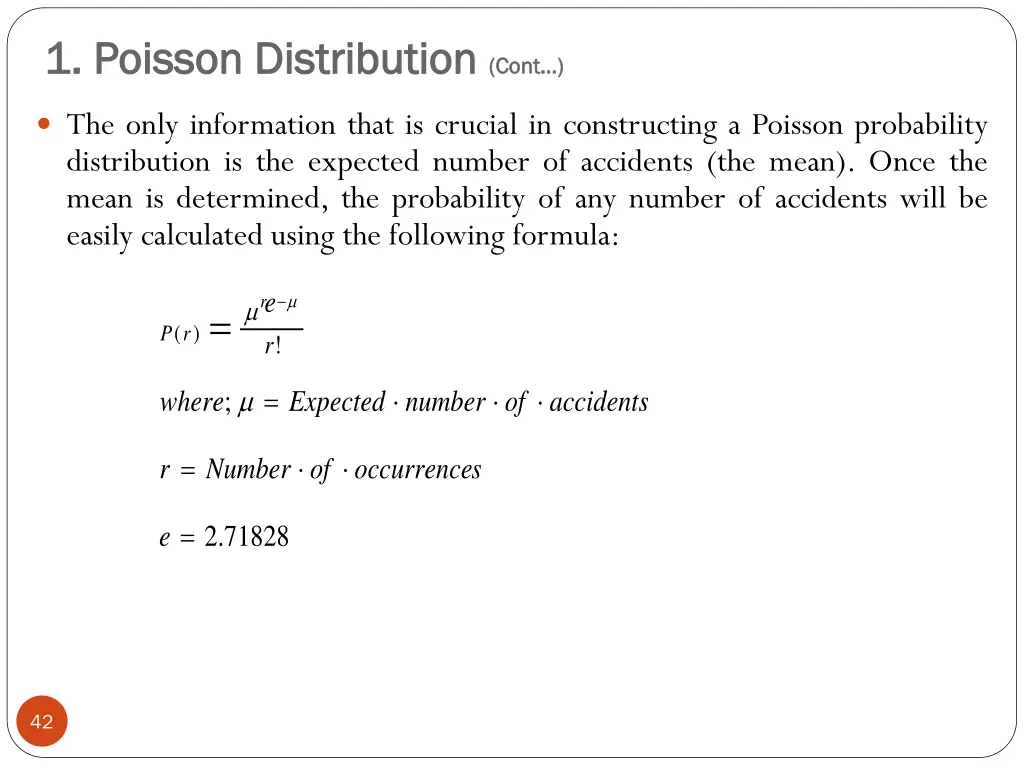 1 poisson distribution 1 poisson distribution cont