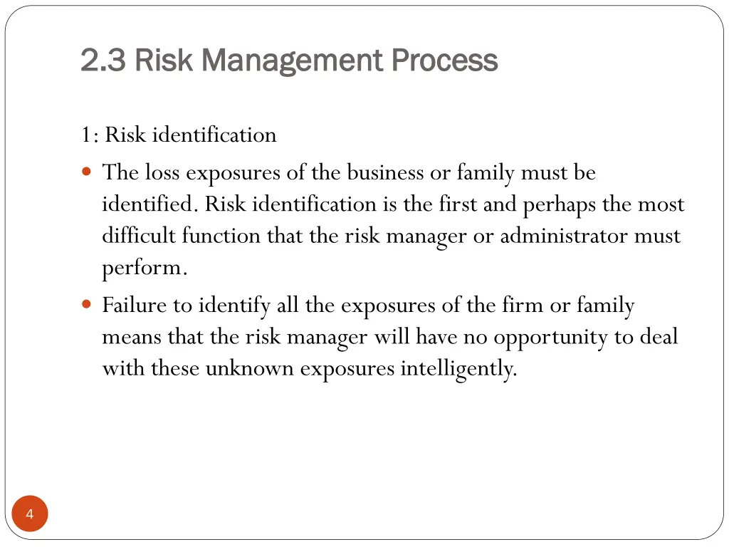 2 3 risk management process 2 3 risk management