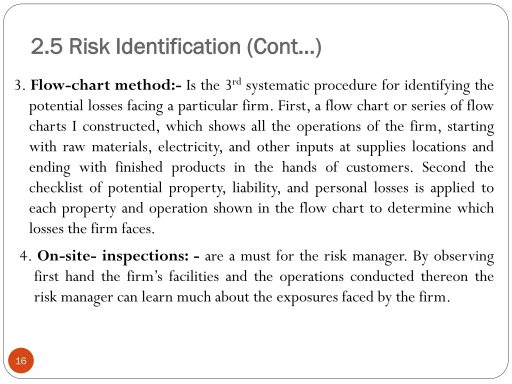 2 5 risk identification cont 2 5 risk 3