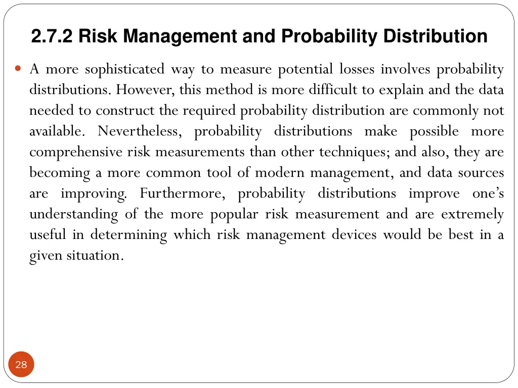 2 7 2 risk management and probability distribution