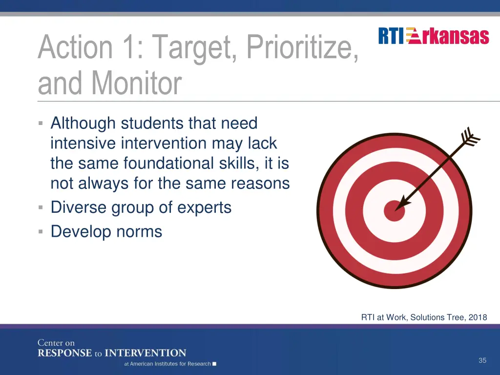 action 1 target prioritize and monitor