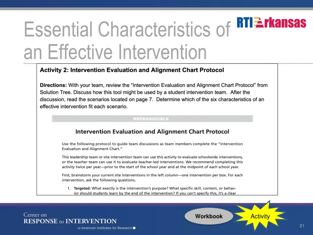 essential characteristics of an effective 1