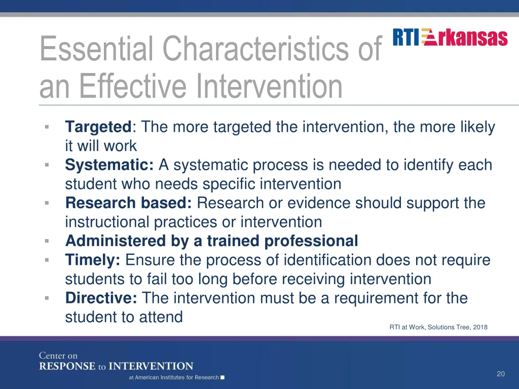 essential characteristics of an effective