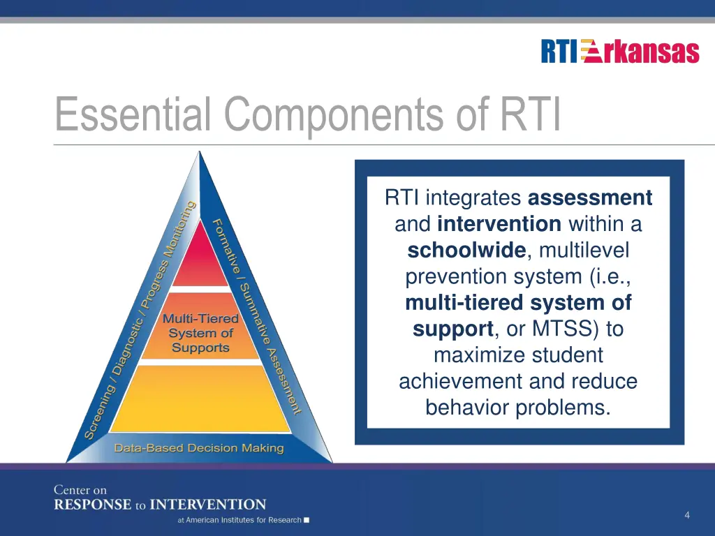 essential components of rti