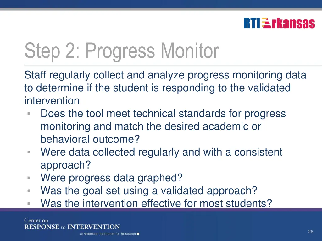 step 2 progress monitor