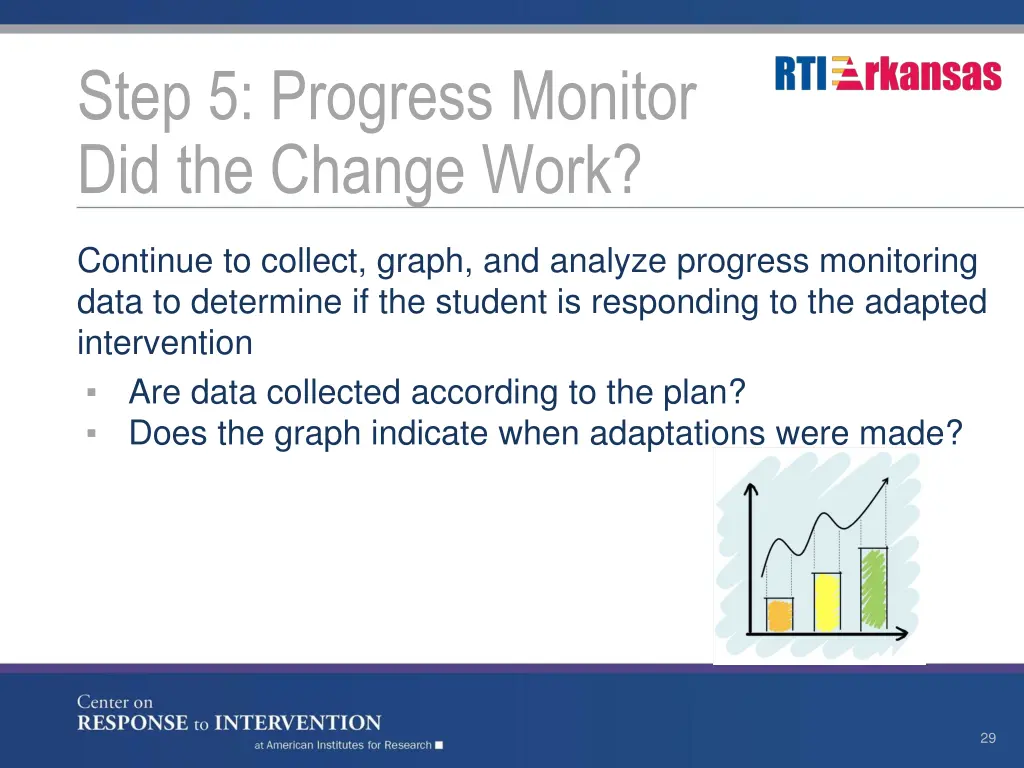 step 5 progress monitor did the change work