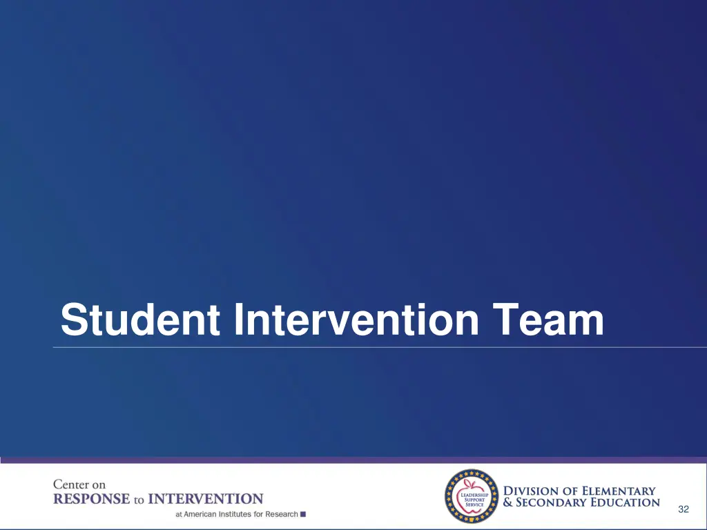 student intervention team