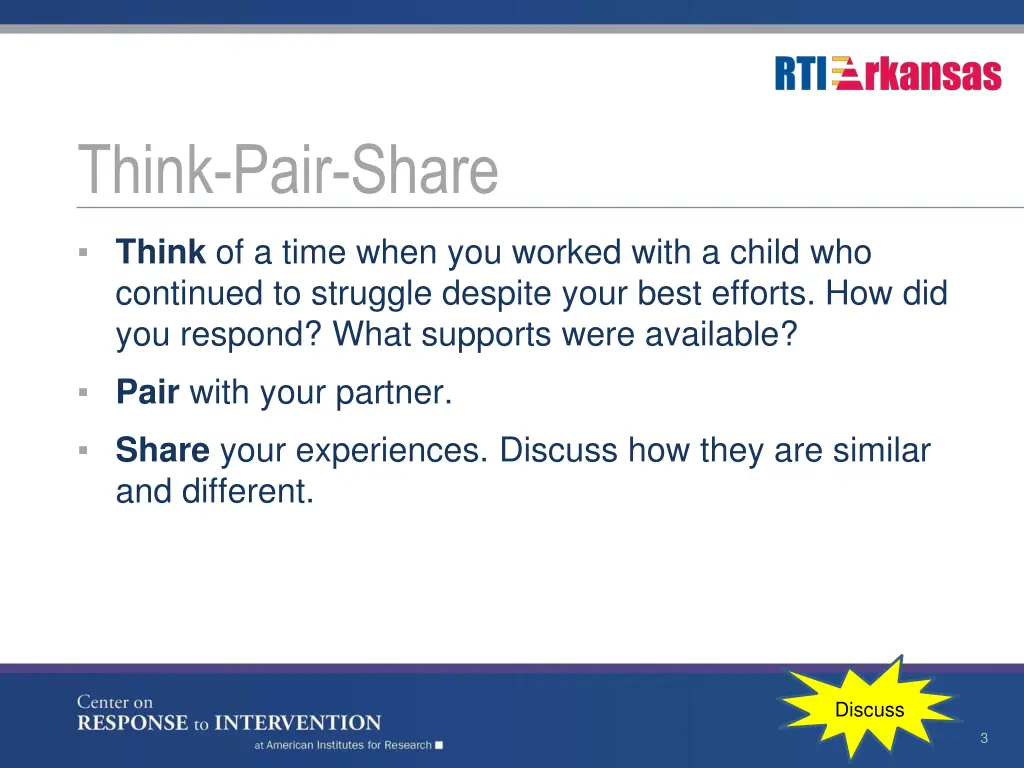 think pair share