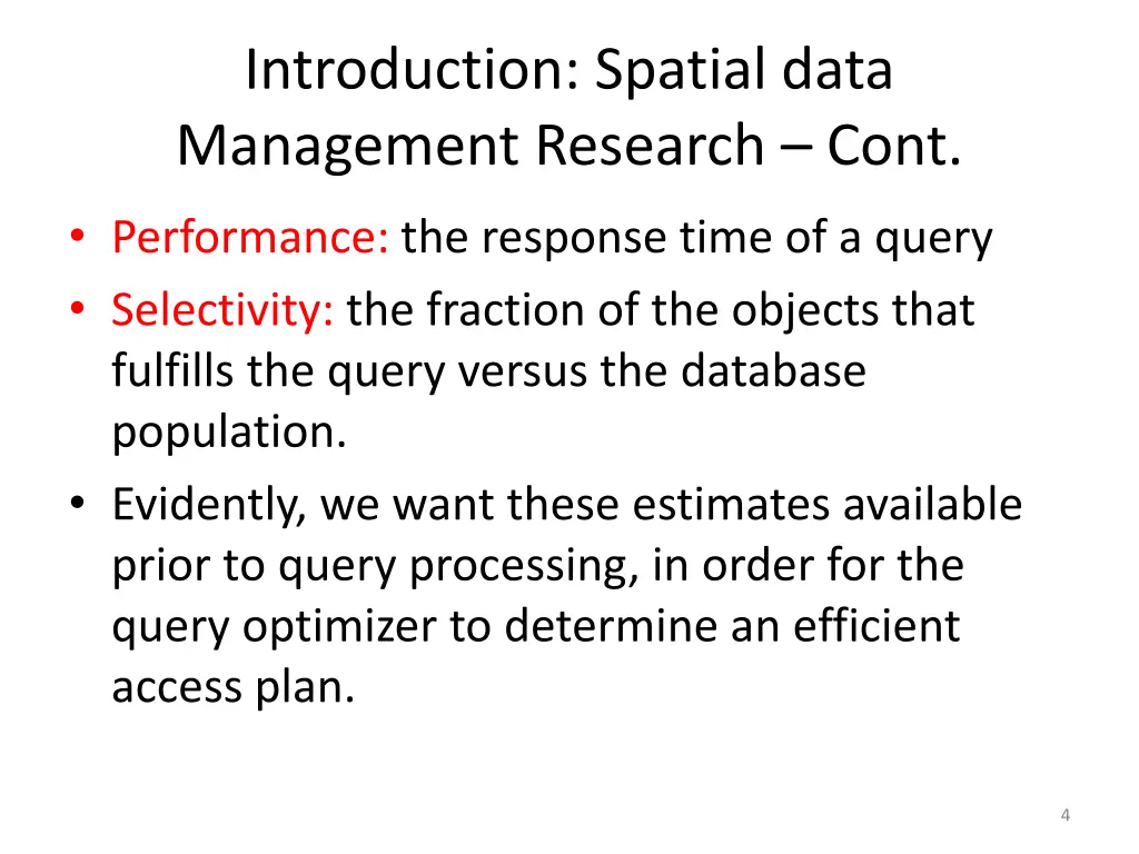 introduction spatial data management research cont