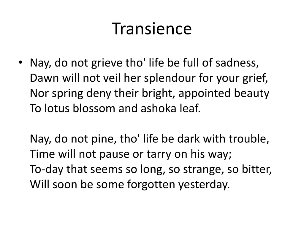 transience