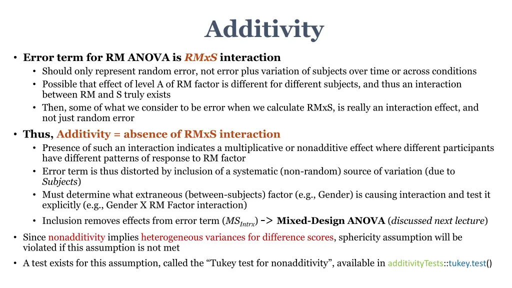 additivity