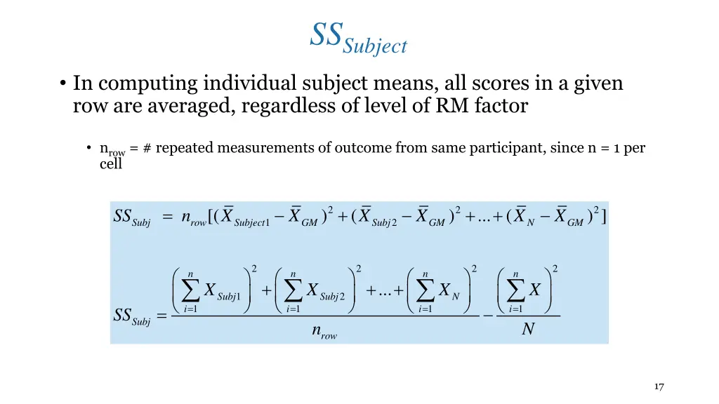 ss subject