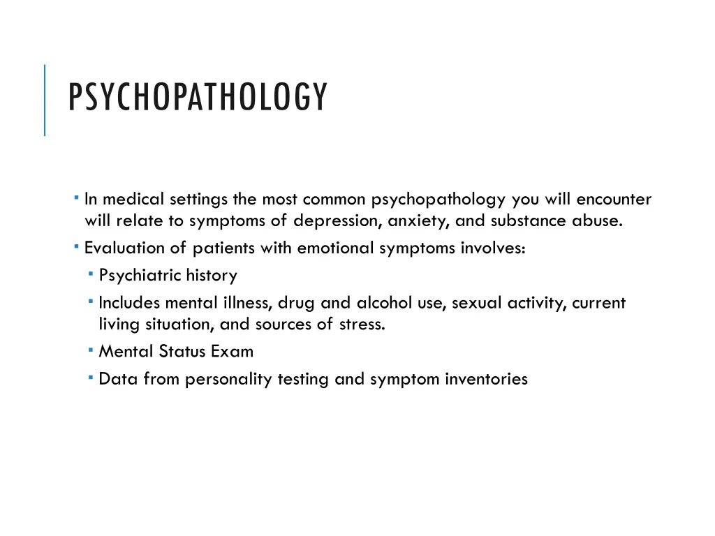 psychopathology