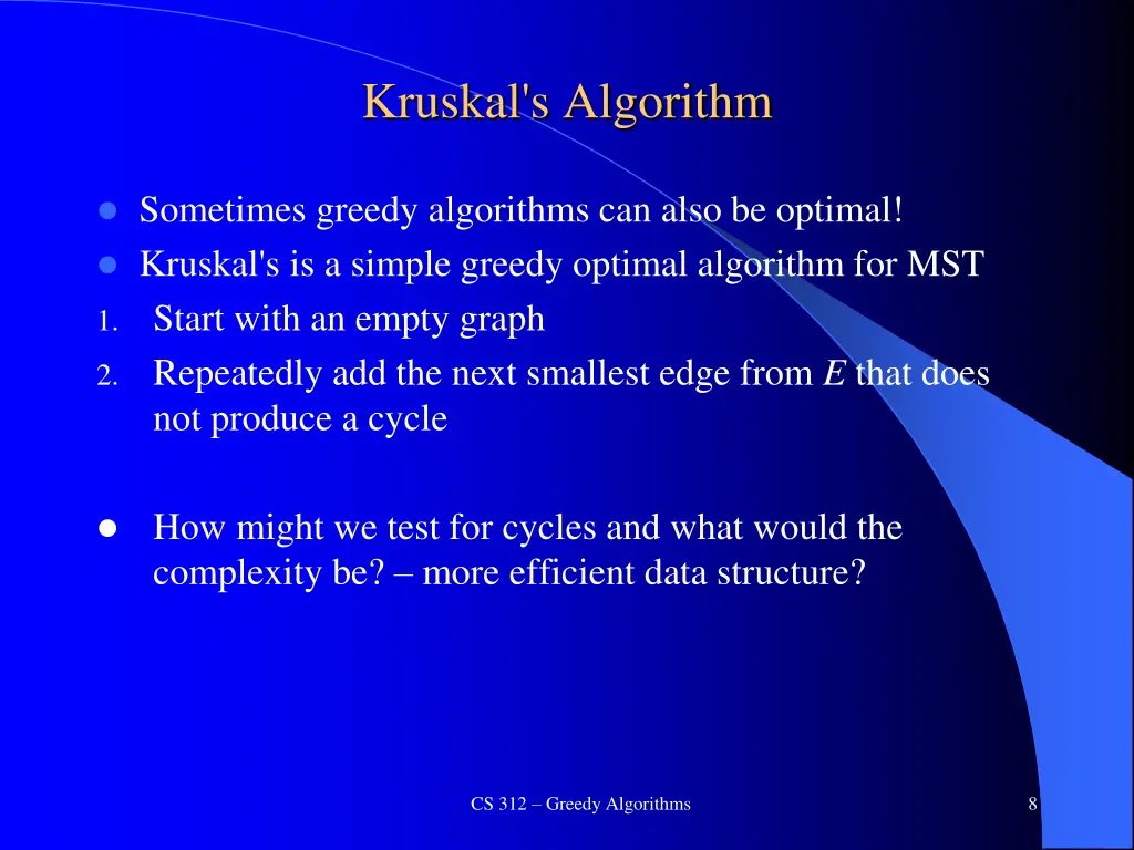 kruskal s algorithm