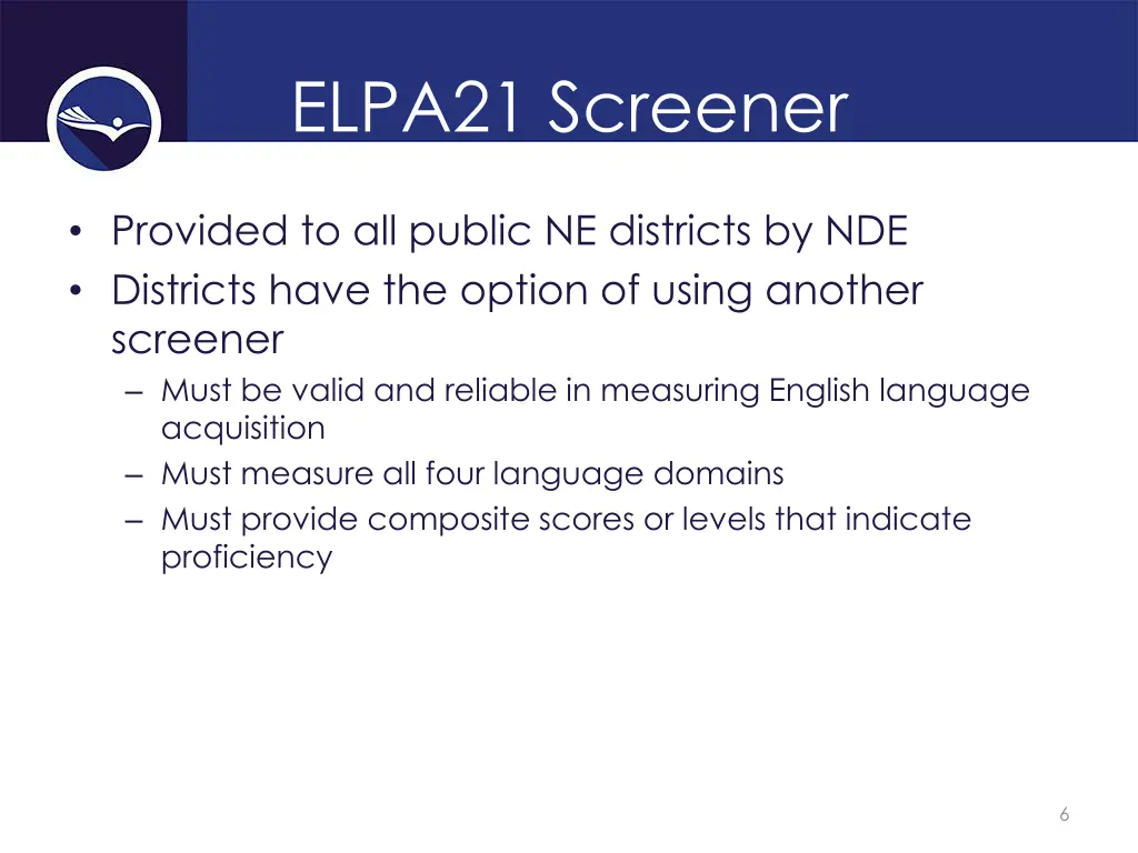 elpa21 screener 1