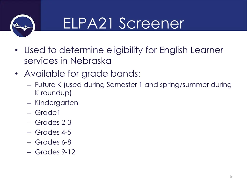 elpa21 screener