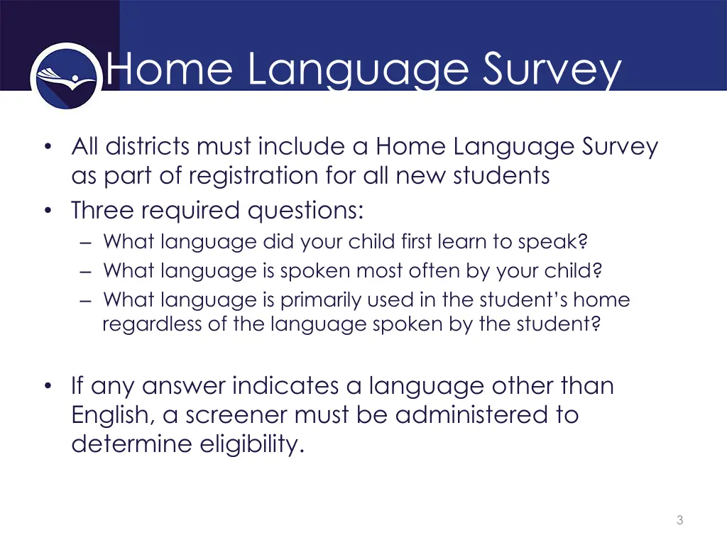 home language survey