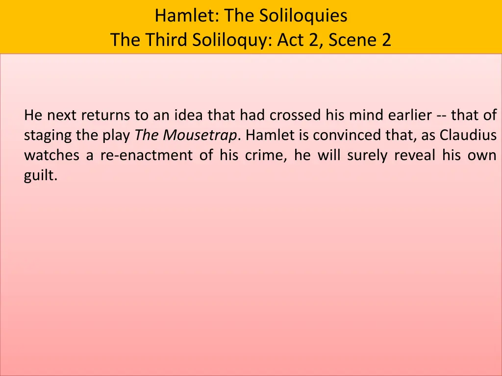 hamlet the soliloquies the third soliloquy 7