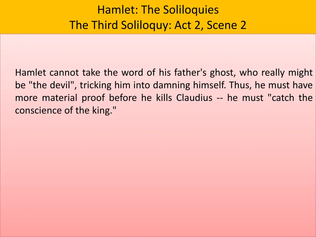 hamlet the soliloquies the third soliloquy 8