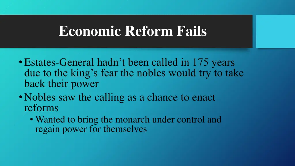 economic reform fails 2