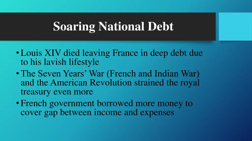 soaring national debt