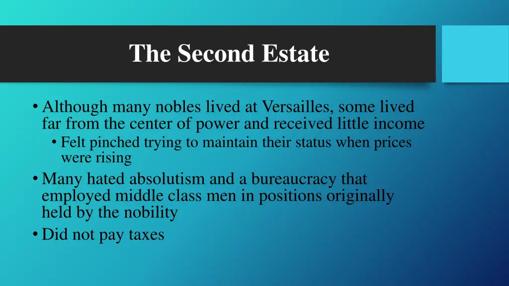 the second estate 1