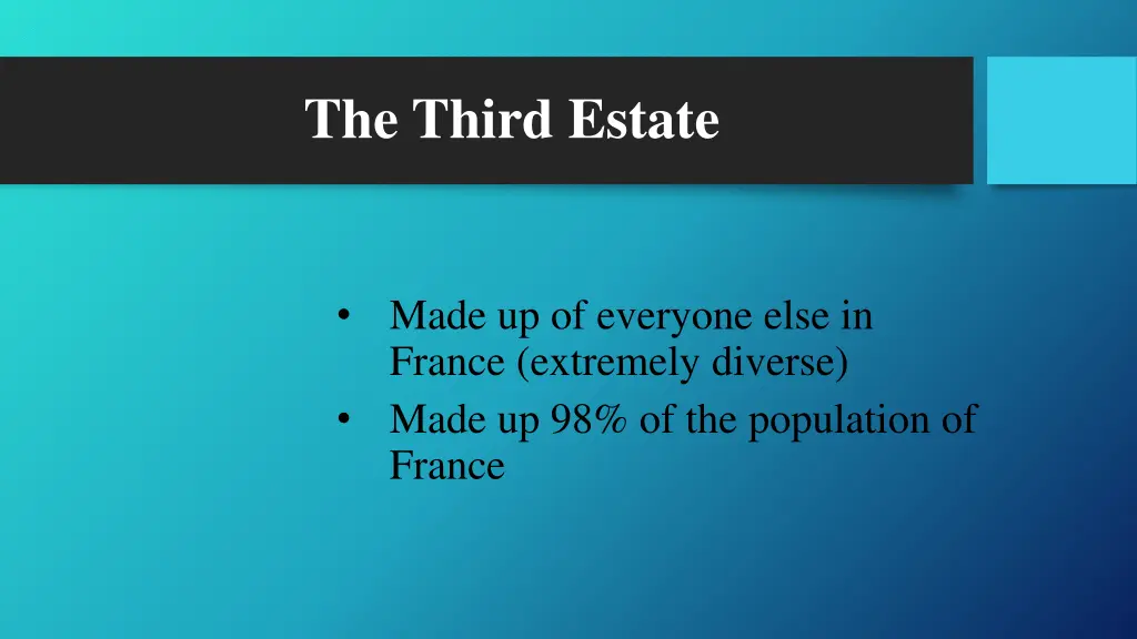 the third estate