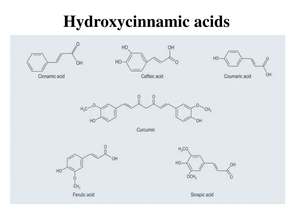 hydroxycinnamic acids