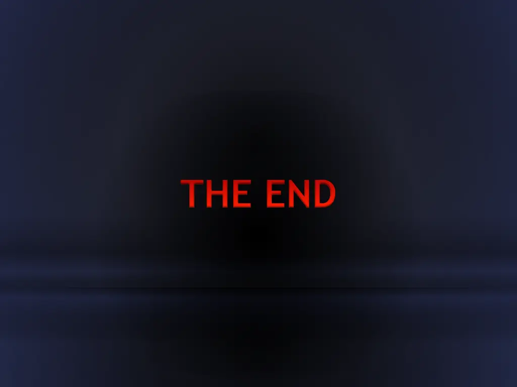 the end