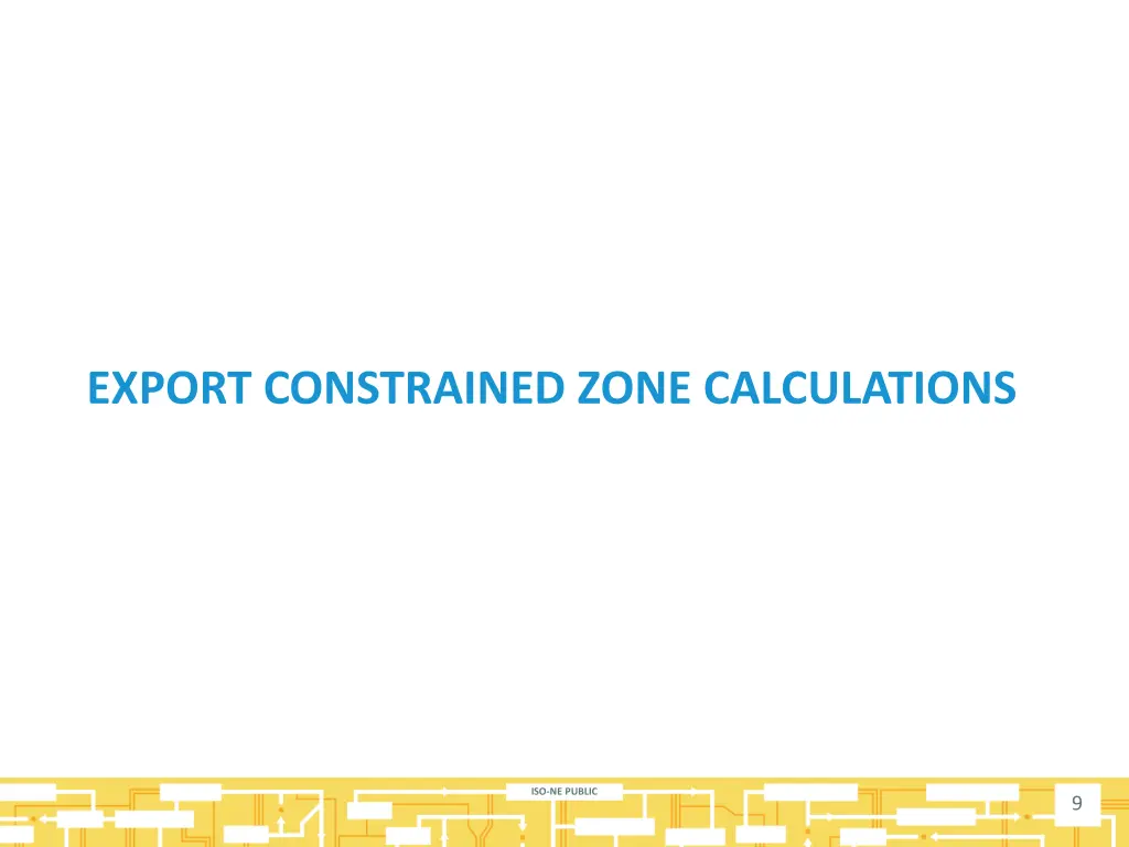 export constrained zone calculations