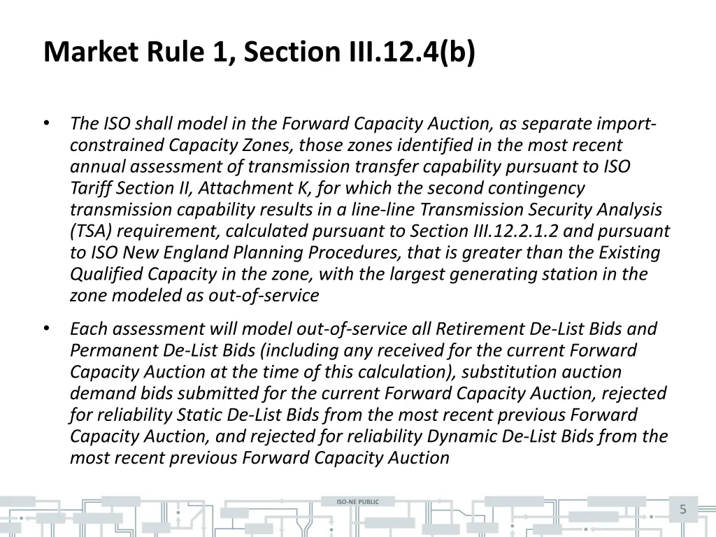 market rule 1 section iii 12 4 b