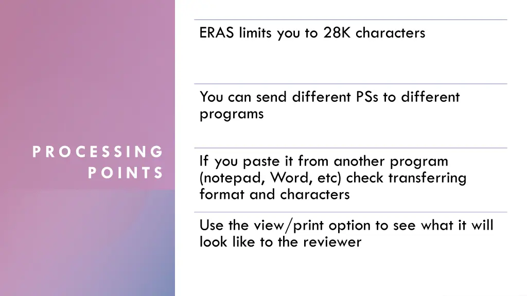 eras limits you to 28k characters