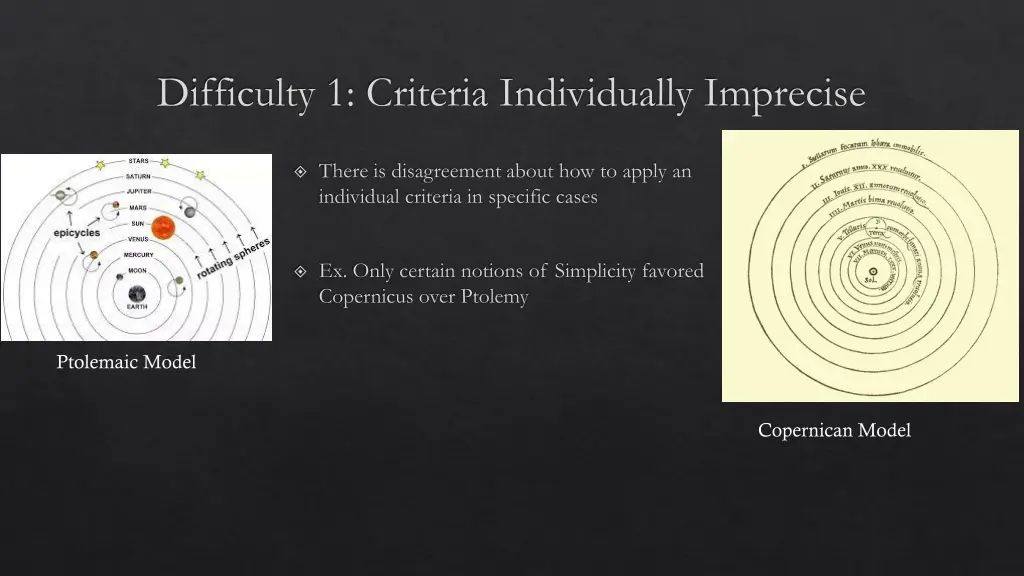 difficulty 1 criteria individually imprecise