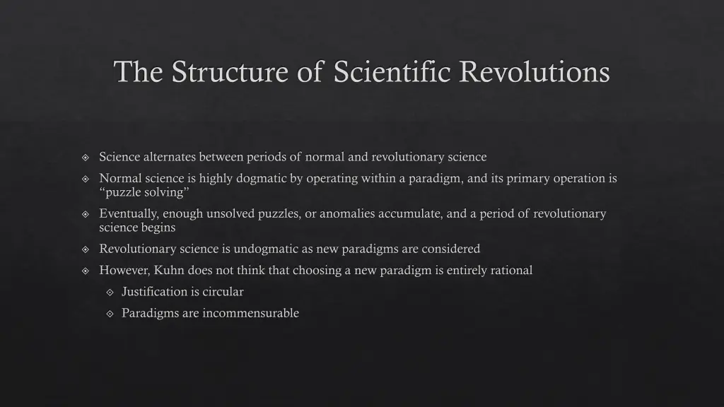 the structure of scientific revolutions