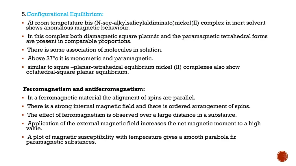 5 configurational equilibrium at room tempetature