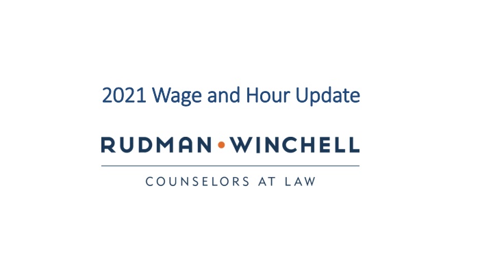 2021 wage and hour update 2021 wage and hour