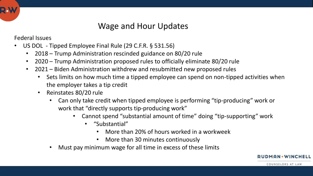 wage and hour updates 1