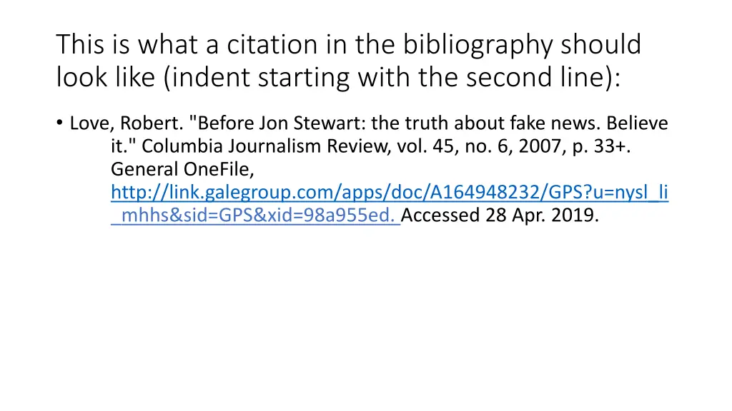 this is what a citation in the bibliography