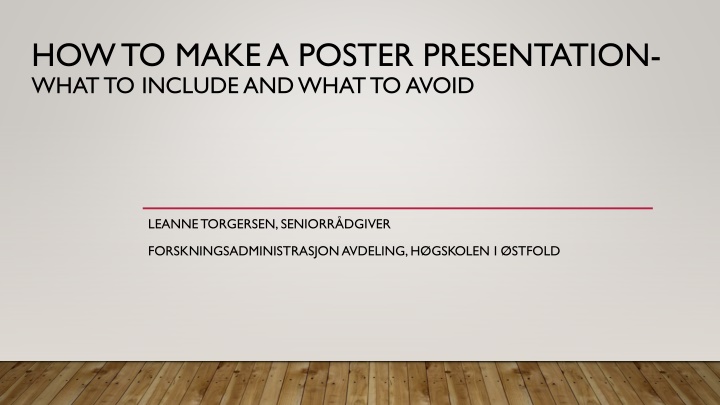 how to make a poster presentation whatto