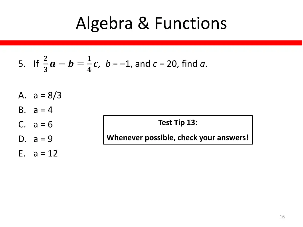 algebra functions 7