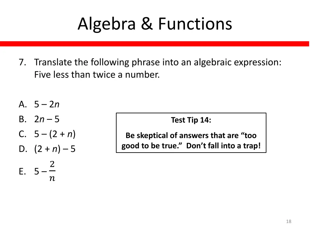 algebra functions 9